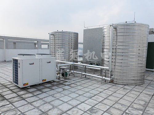 恒生五金工廠宿舍空氣能熱水器工程